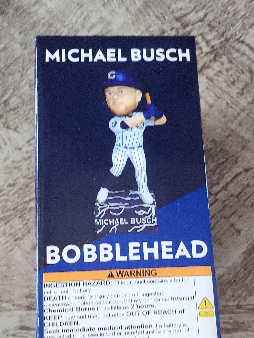 Michael Busch Bobblehead - Blue and White